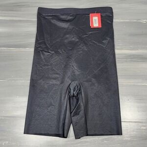 SPANX Invisible High-Waisted Mid-Thigh Short Shapewear Black Large